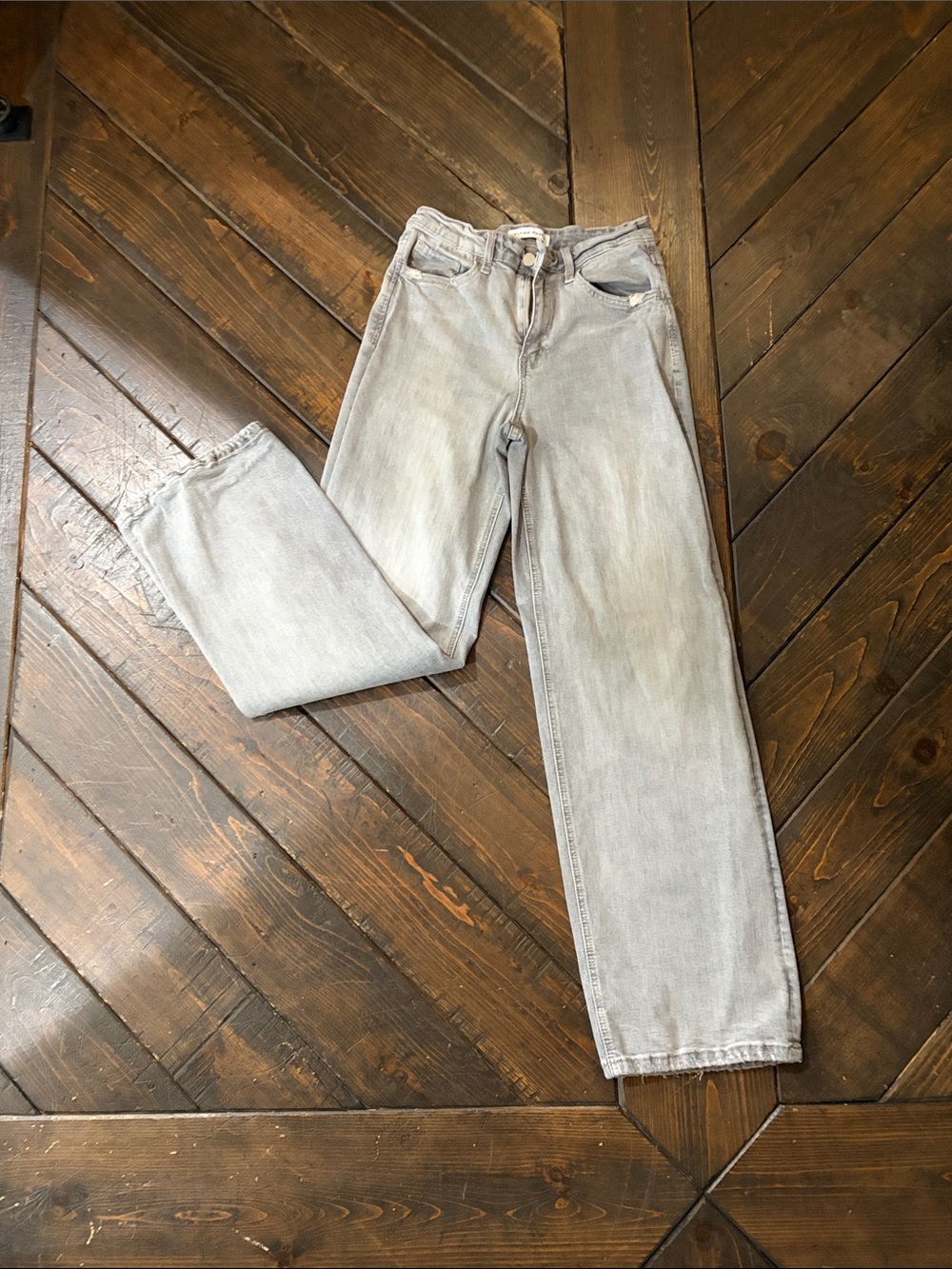 Flying Monkey Women’s Light Gray Straight Jeans
